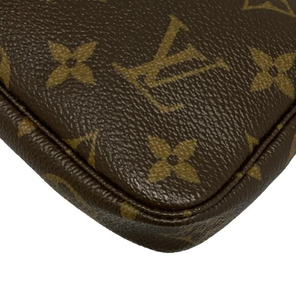 Auth LOUIS VUITTON Mini Pochette Accessoires M58009 Monogram DU0130 Handbag - Picture 3 of 14